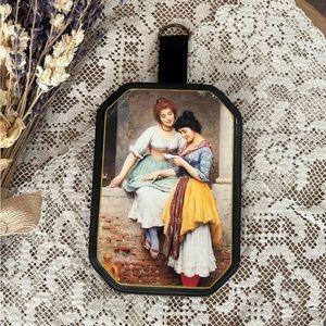 Handmade Wood Plaque The Love Letter Velvet Ribbon Cottage Gallery Curiosities